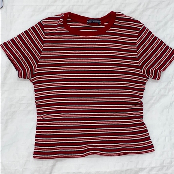 Brandy Melville knitted striped tee - Picture 1 of 3